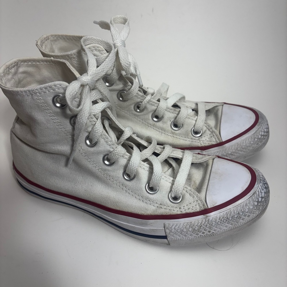 Converse Chuck Taylor All Star High Top White Sneakers M7650 Mens 4 Womens 6